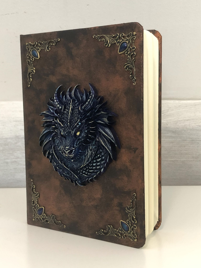 Carnet Tête de Dragon Bleu