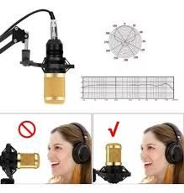 Kit Interface Mesa V8 Microfone Bm800 Com Braço Articulado