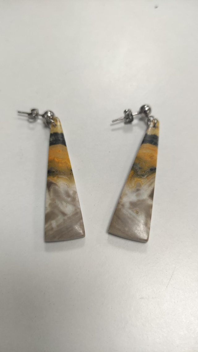 Boucles d'oreilles Jaspe Bumblebee 