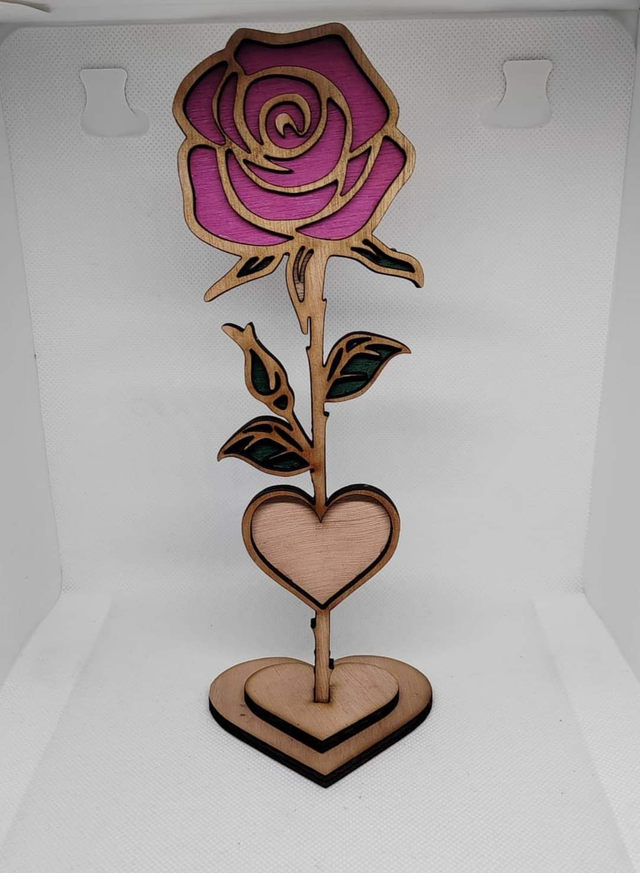 Rose en bois