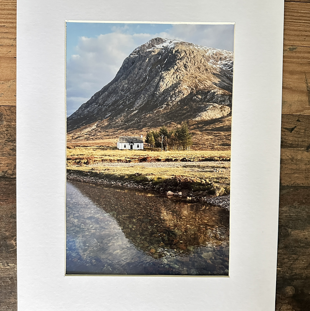 Buachaille Reflections Mounted Photo