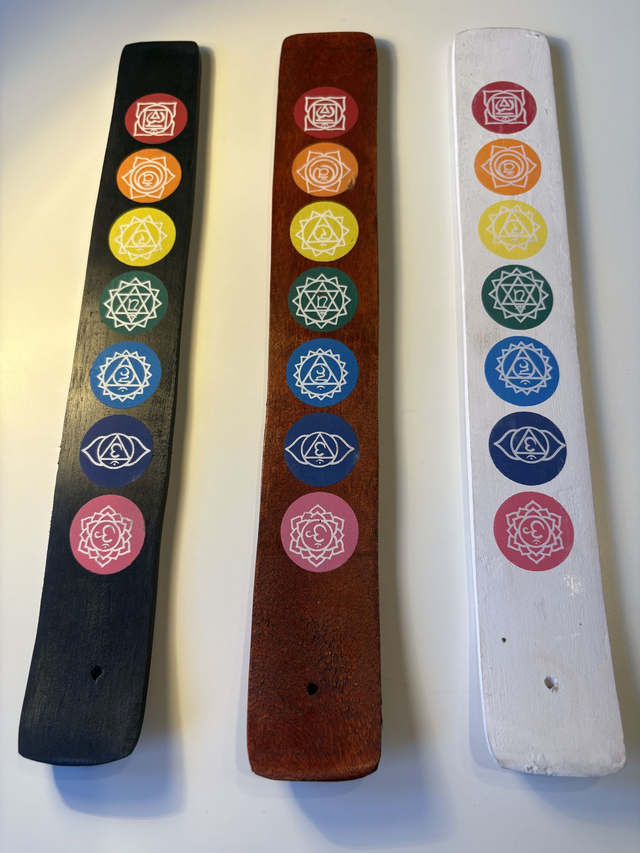 Chakra wooden incense holder 