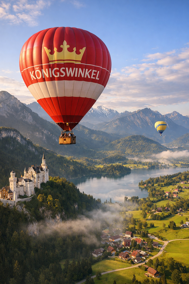 Ballonfahrt Königswinkel Seeg  im Allgäu 