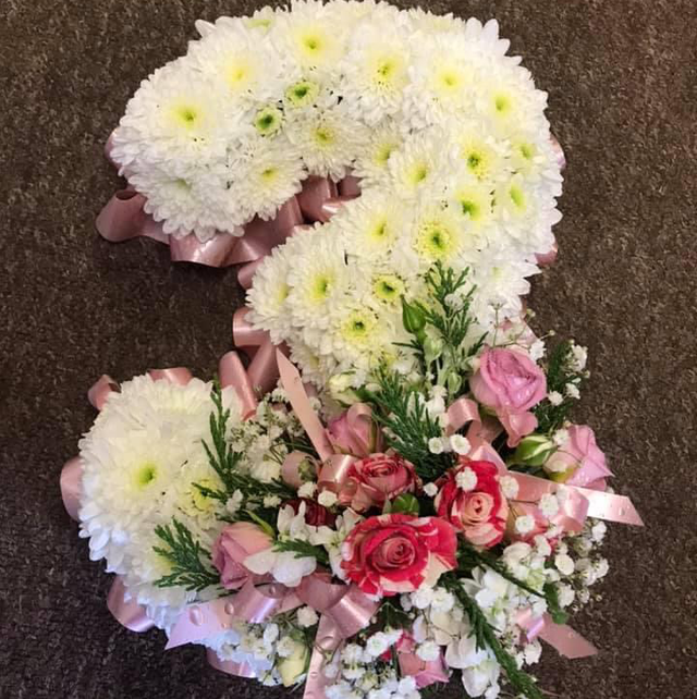 Number funeral tribute 