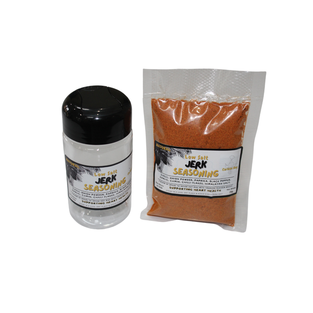Carlisle Bay Low Salt Jerk Seasoning & Shake 'n' Season Container