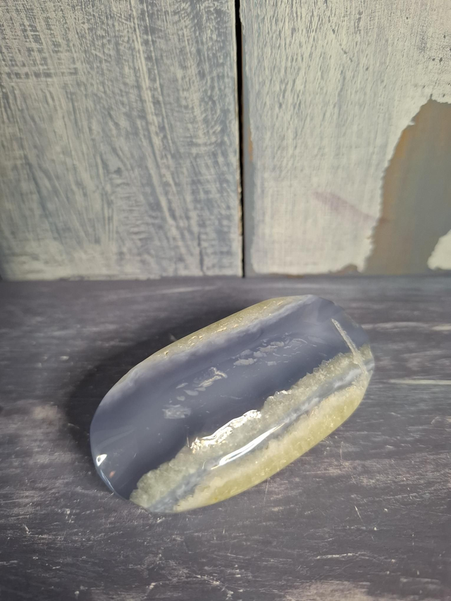 Blue Lace Agate Palmstone 