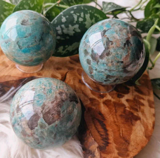 Smokey Amazonite Large Sphere 70mm