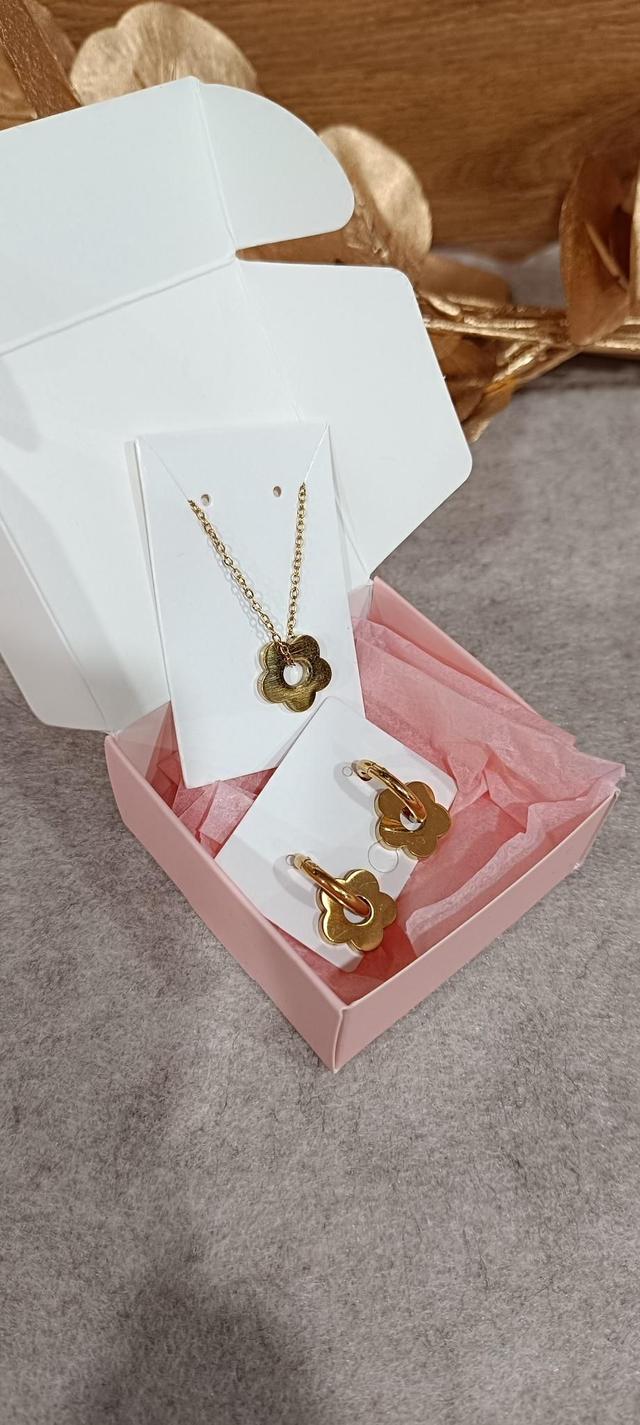 Box cadeau - Parure doré 