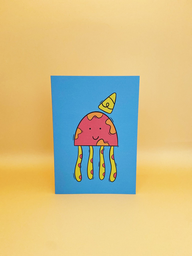 Jellyfish greeting card