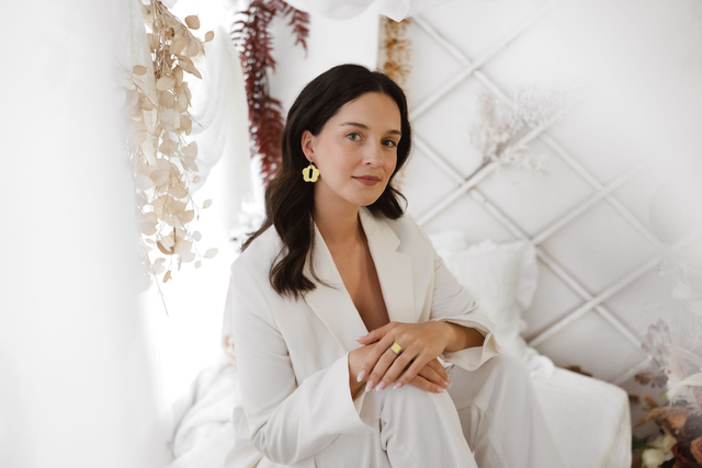 Polymer Clay Earrings ~ Flower