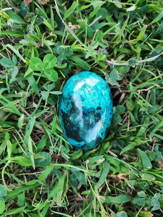 Oeuf en Chrysocolle 70mm