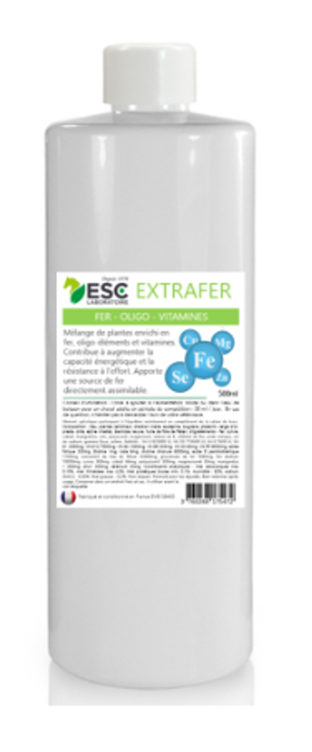 EXTRAFER – Résistance à l’effort et récupération cheval – Multivitamines et extraits de plantes
