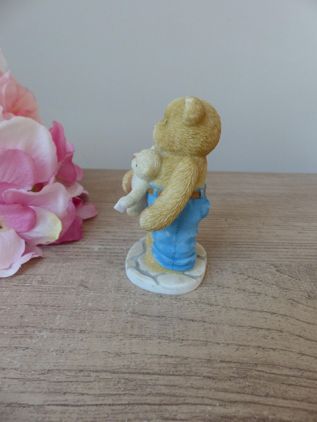 Figurine Ours Jonah Cherished Teddies 'je ne pourrai pas vivre sans toi' 2004 Enesco, collection ours, décoration cadeau ami enfant famille