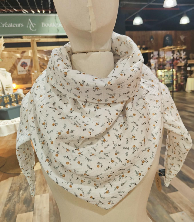 Chèche légère feuillage 