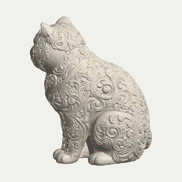 Sitting British Shorthair Cat Statue