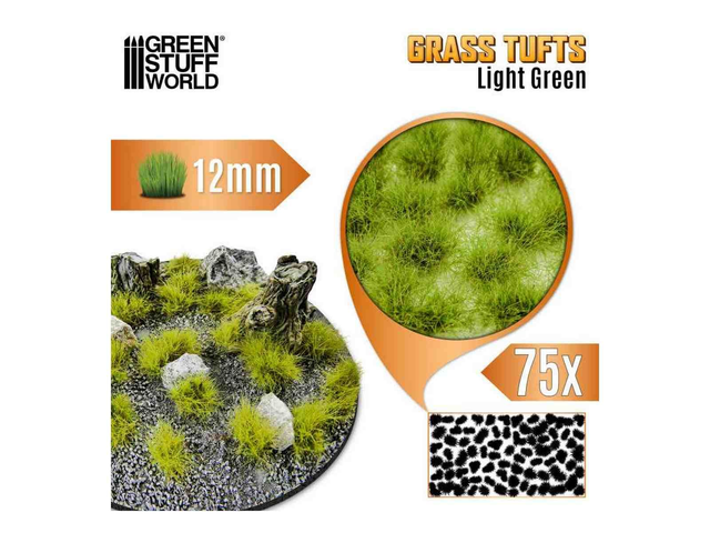 Touffes d'herbe - Tuft 12 mm - Vert clair GSW 12943
