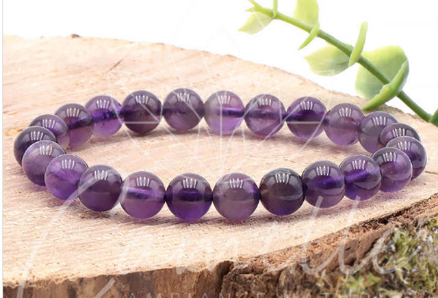 Bracelet Améthyste 08mm