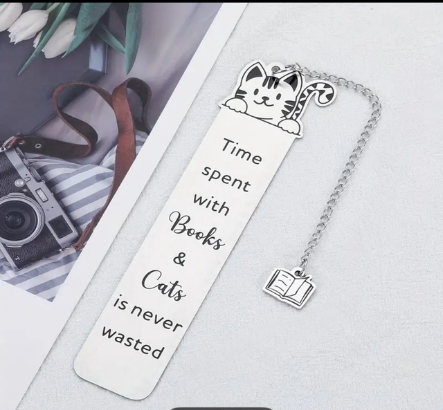 Metal Cat Bookmark 
