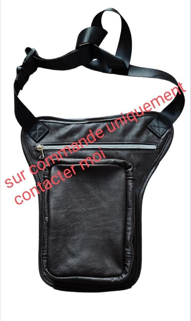 Sacoche motard attache taille et cuisse 