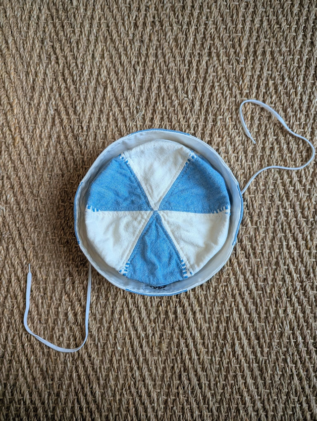 Chapeau Circus - Rayé bleu et blanc
