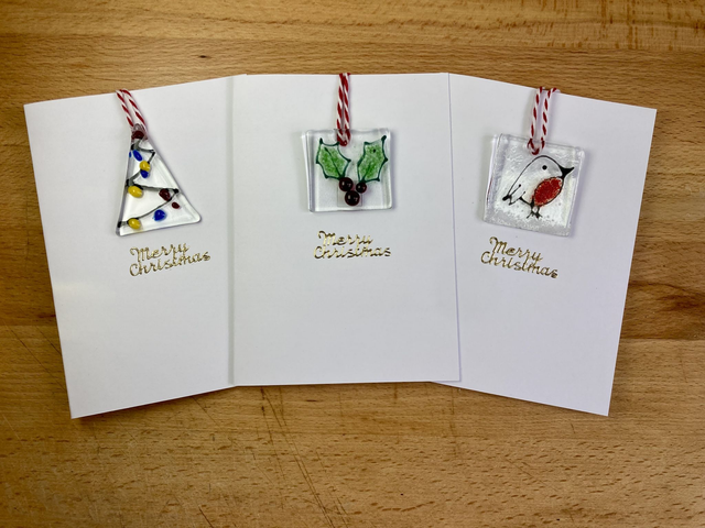 Card with keepsake Christmas decoration