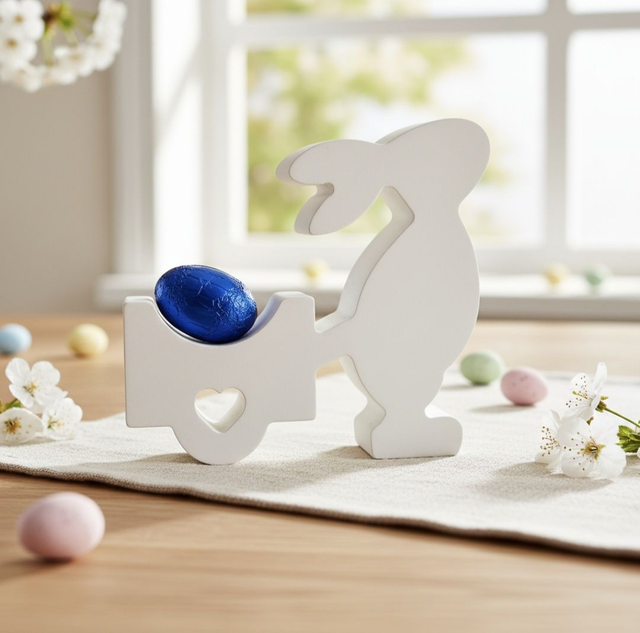Osterhase mit Anhänger
