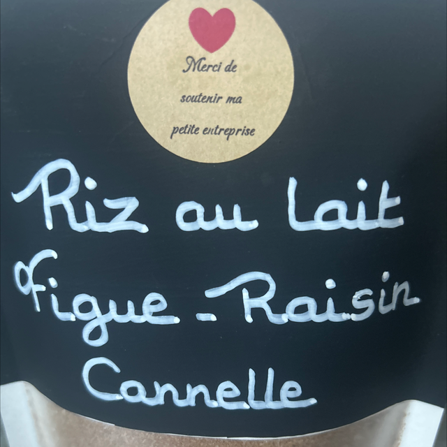 Riz au lait Figues raisin cannelle