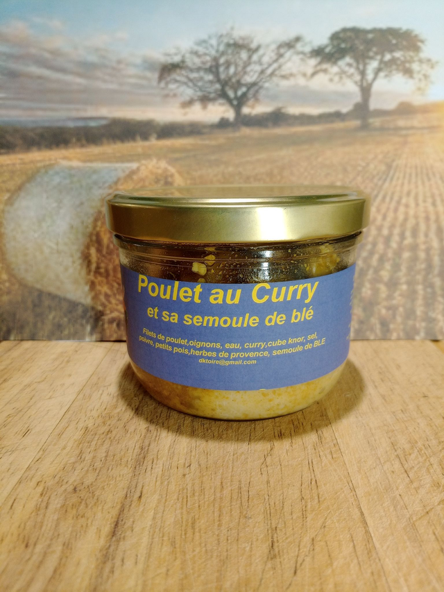 Le Poulet au Curry et sa Semoule
