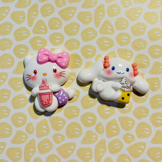 Large Sanrio flatback charms x 2 HK &amp; Cinna