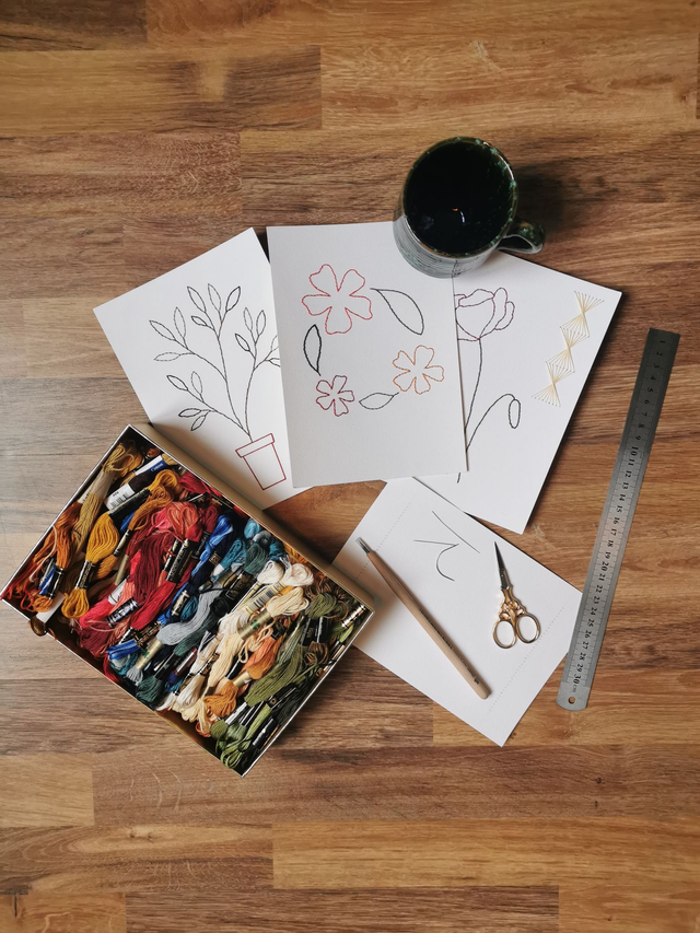 Atelier broderie sur papier 04/03/26 18h/20h30 - Thème végétal