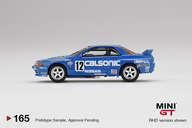 MGT00165 Mini GT 1/64 Nissan Skyline GT-R (R32) Gr. A #12 Calsonic 1990 (RHD)