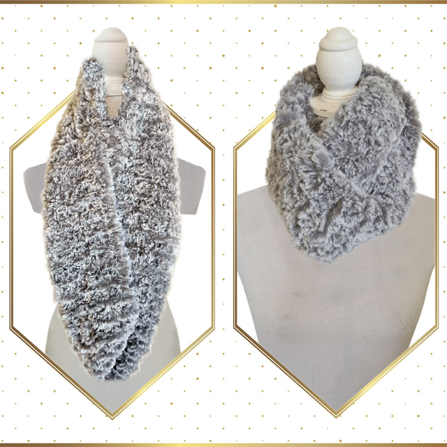 Echarpe circulaire Gris