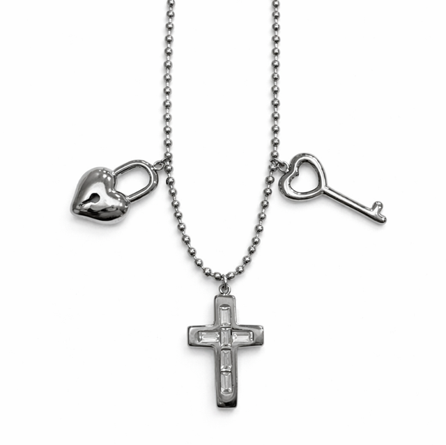 Pulsera acero plateado charms 