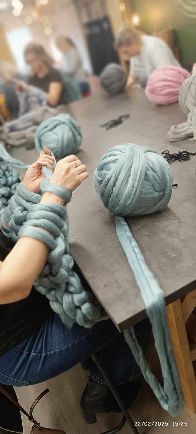 Arm knitted blanket at Sam Dale &amp; Son in Holmes Chapel on 31st Jan 2026 12 to 2pm