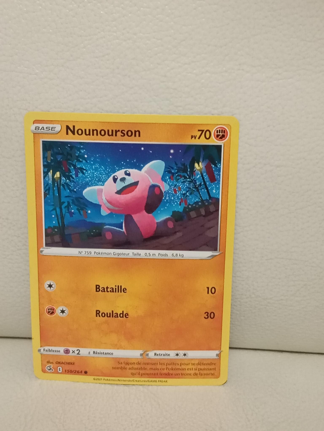 Carte pokémon Nounourson 