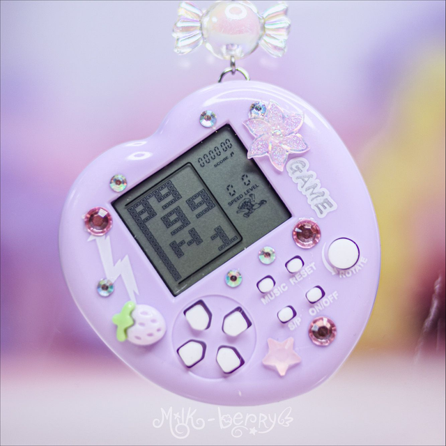 Collier Mini Jeu Kawaii en forme de coeur