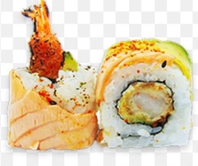 Salmon roll tataki tempura avocat fromage 