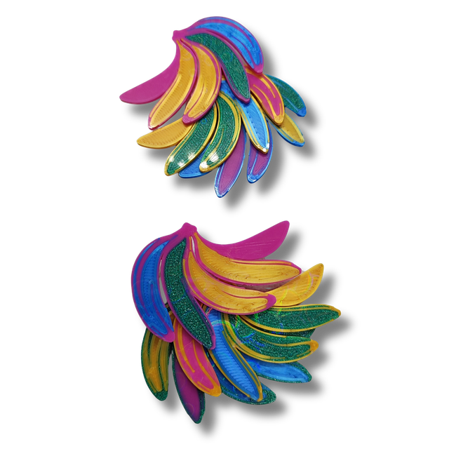 Pendientes Racimo de Plátanos Canarias | Diseño Artesanal en 3D | Joyería Sostenible ImpYris