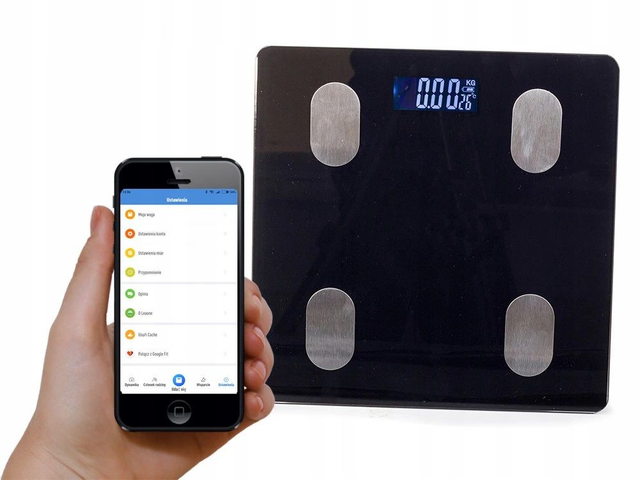Pèse-personne analytique intelligent avec Bluetooth jusqu'à 180 kg