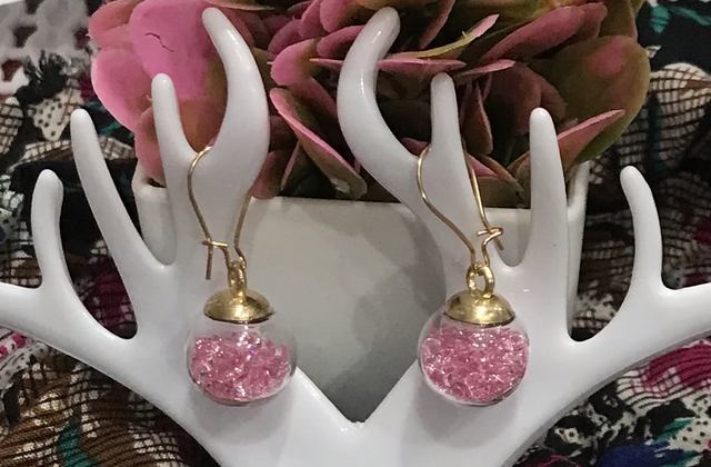 Pink Dangling Earrings- PDE47