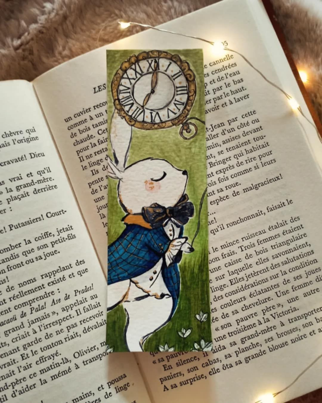 Marque page - Lapin TicTac