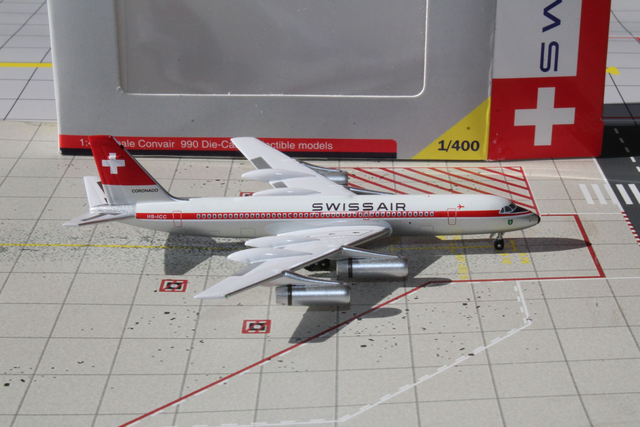 Swissair CV-990 Coronado (HB-ICC), 1:400, selten