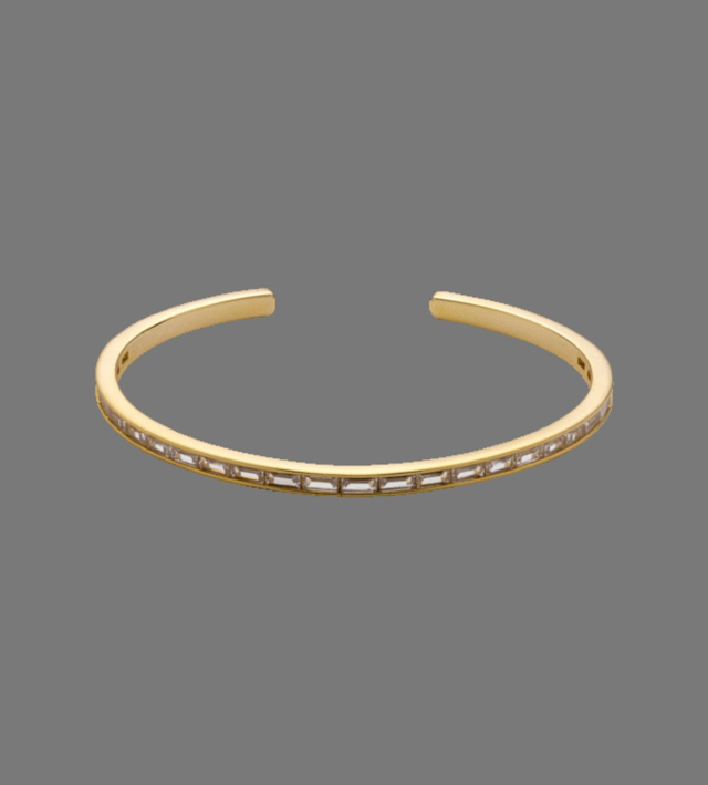 Gold Plated Slim Crystal Bracelet 