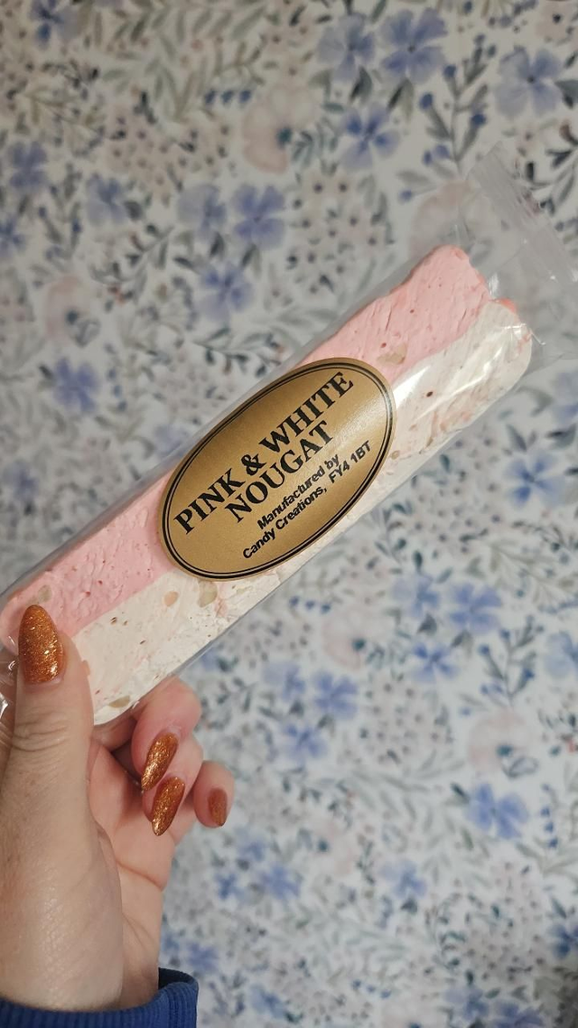 Pink &amp; white nougat