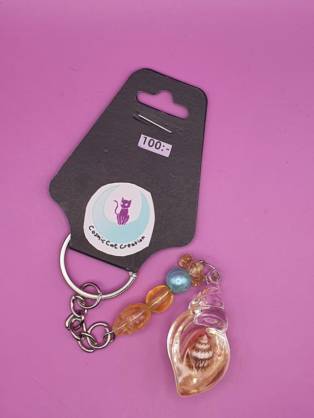 Keychain Ocean Shell Yellow 