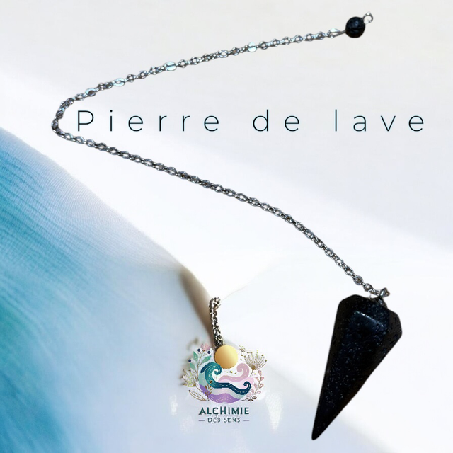 Pendule conique Pierre de Lave 3.5 cm