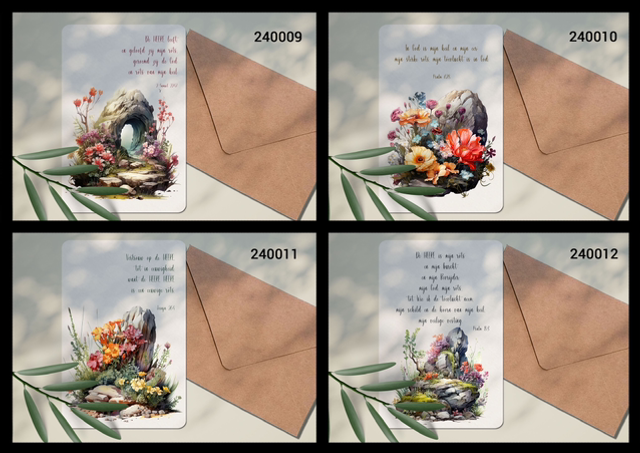 Rots met bijbeltekst