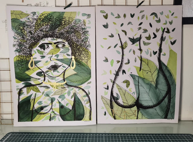 Dame nature lot de 2