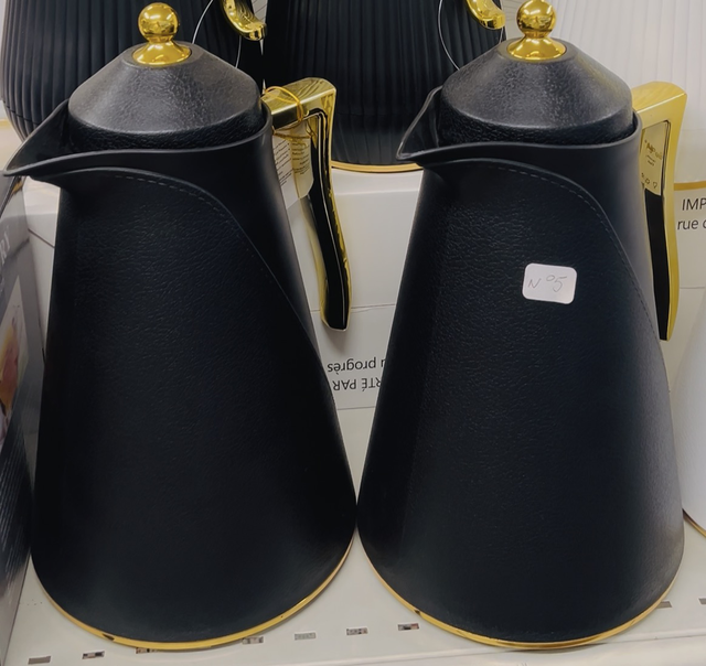 Thermos noir/doré(lisses)-LUXURY