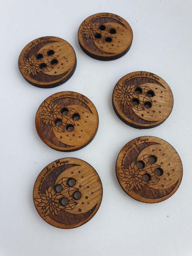 bouton Lune 3 centimètre